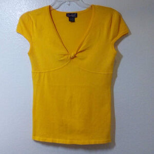 NWOT Questions by Say What? Cap Sleeve Sweater top